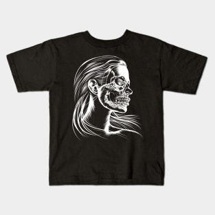 Skull Girl Kids T-Shirt